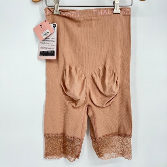 Thalia Sodi Seamless Shaping Shorts Firm Control Shapewear With Lace Trim L‎ - Picture 2 of 7